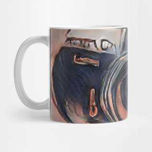 Camera Hand Image Artistic Anime Style Mug